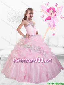 New Style Straps Beaded and Ruffles Little Girl Pageant Dresses