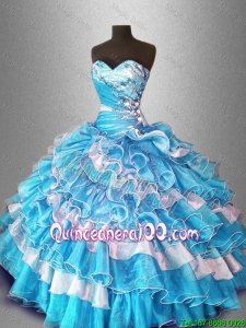 Beautiful Ball Gown Popular Sweet 16 Dresses with Beading and Ruffles for 2016