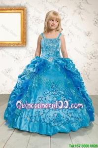 Luxurious Ruffles and Pick Ups Mini Quinceanera Dresses in Blue