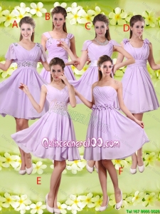 Pretty Discount A Line Lavender Dama Dresses with Beading