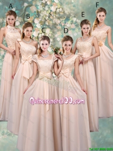 Pretty Luxurious Champagne Dama Dresses with Lace and Bowknot