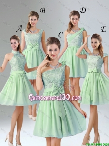 Pretty Romantic Short Dama Dresses with Hand Made Flower for Wedding Party