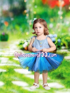 2014 Beautiful Straps Tulle Mini-length Little Girl Dresses