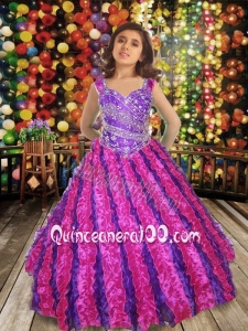 Sweet Ball gown Sweetheart Little Girl Pageant Dresswith Beading