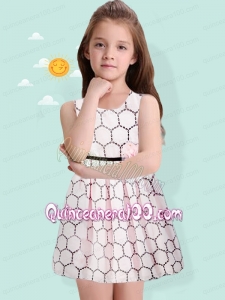 Sexy A-Line Mini-length Flower Girl Dress with Scoop