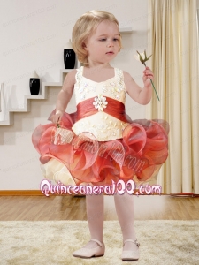 Modest Ball Gown Halter Knee-length Little Girl Dresses