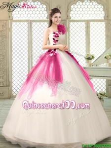 2016 Classical Multi Color Quinceanera Gowns with Appliques and Ruffles