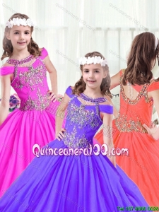 Beautiful Beading Ball Gown Little Girl Pageant Dresses for 2016