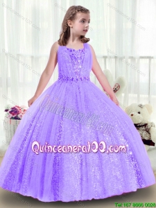 Popular Sequins and Beading Mini Quinceanera Dresses in Lavender