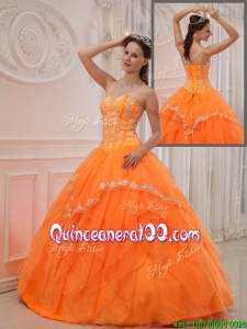 2016 Beautiful Ball Gown Sweetheart Appliques Quinceanera Dresses