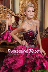 Best Ball Gown Sweetheart Beading and Ruffles Quinceanera Dresses
