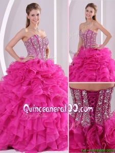 Luxurious Fuchsia Ball Gown Sweetheart Quinceanera Dresses