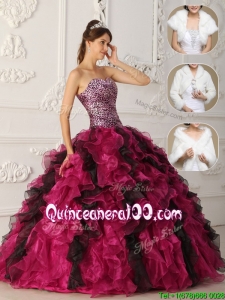 Latest 2016 Multi Color Quinceanera Gowns with Ruffles