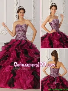 New Arrival Sweetheart Ruffles Quinceanera Dresses in Multi Color