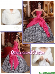 2016 Perfect Hot Pink Ball Gown Sweetheart Quinceanera Dresses