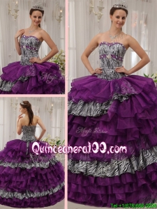 Pretty Sweetheart Beading Quinceanera Dresses in Purple