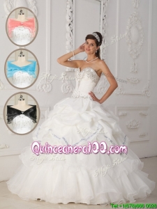 Traditional White Ball Gown Sweetheart Quinceanera Dresses