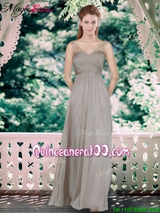Fall New Style Sweetheart Bridesmaid Dresses with Hand Made Flowers