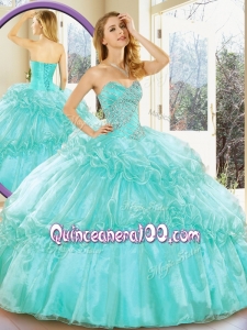 Simple and Affordable Sweetheart Quinceanera Gowns with Beading and Ruffled Layers for Summer