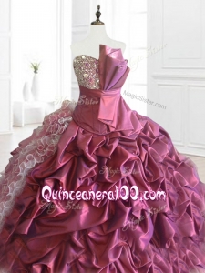 Custom Made Strapless Sequins and Ruffles Sweet 16 Dresses for 2016