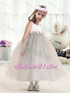 Most Popular Bateau Empire Flower Girl Dresses with Appliques