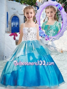 2016 Beautiful Ball Gown Little Girl Pageant Dresses with Beading and Ruffles