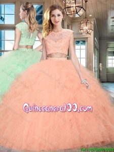 New Style Zipper Up Floor Length Sweet 16 Dress with Appliques and Ruffles