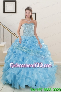 Brand new Beading Aqua Blue Quinceanera Dresses