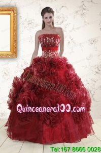 Unique Quinceanera Dresses with Hand Made Flowers for 2015