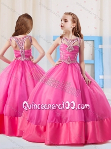 Fashionable Ball Gowns Scoop Mini Quinceanera Dress with Side Zipper