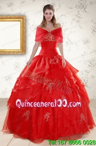 Perfect Strapless Quinceanera Dresses with Appliques