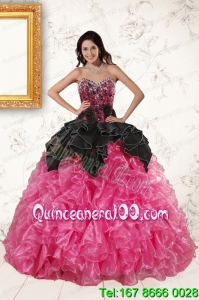 Trendy Multi Color Ball Gown Ruffled Sweet 16 Dresses