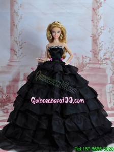 Amazing Black Dress With Sequins Made To Fit The Barbie Doll