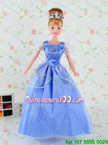 Pretty Tulle Party Dress for Blue Noble Barbie Doll