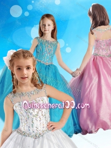 Beautiful See Through Beaded Bodice Mini Quinceanera Dress with Zipper Up