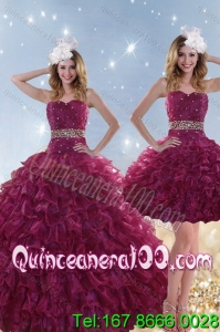 Elegant Beading and Ruffles Quinceanera Dresses with Floor Length