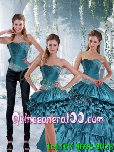 2015 New Arrival Sweet 16 Dresses with Ruffled Layers and Beading