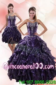 New Arrival Sweetheart Ruffled 2015 Quinceanera Dresses with Embroidery