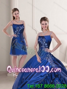 2015 Trendy Royal Blue Quinceanera Dresses with Appliques