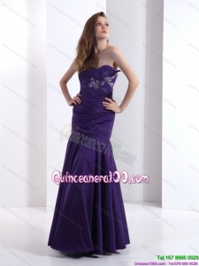 2015 Popular Dama Dresses with Beading and Ruching