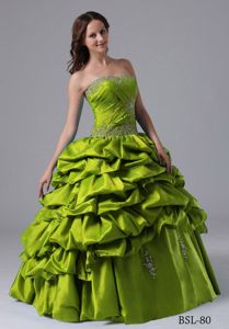 Fashionable Quinceanera Gowns Dresses with Beading and Pick-ups