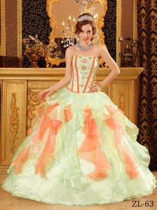 Sweetheart Floor-length Beading Embroidery Quinceanera Dress
