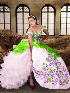 Sweet Floor Length Ball Gowns Sleeveless Multi-color Quinceanera Dress Lace Up