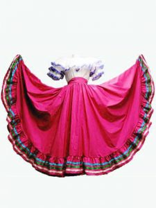 Hot Pink Ball Gowns Off The Shoulder Short Sleeves Taffeta Floor Length Lace Up Ruffled Layers 15 Quinceanera Dress