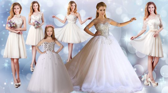 White Lace Up Quince Ball Gowns Beading Half Sleeves Floor Length