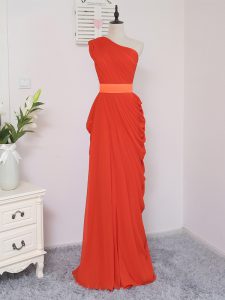 Noble Sleeveless Zipper Floor Length Pick Ups Quinceanera Court of Honor Dress