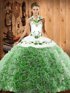 Inexpensive Ball Gowns Sleeveless Multi-color Vestidos de Quinceanera Sweep Train Lace Up
