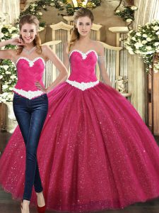 Fantastic Fuchsia Quinceanera Dresses Military Ball and Sweet 16 and Quinceanera with Ruching Sweetheart Sleeveless Lace Up
