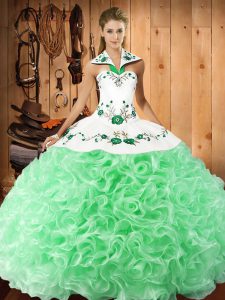 Top Selling Sleeveless Embroidery Lace Up Sweet 16 Dress