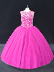 Best Selling Sleeveless Beading Lace Up Quinceanera Gown